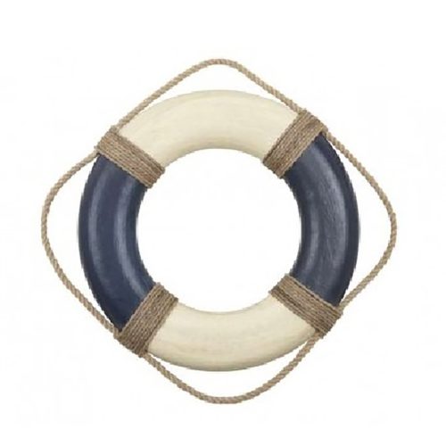 Inel de salvare retro ( doar în scop decorativ ) albastru 50cm VVL