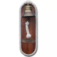 Clopot pe scândură de lemn 50 cm VVL