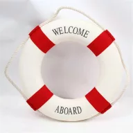 Colac de salvare decorativ roșu 30 cm 