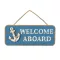 Semn din lemn cu inscripția WELCOME ABOARD VVL
