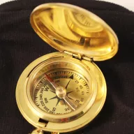 Busolă în buzunar cu lanț de cupru 4,5 cm VVL