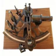 Sextant cu micrometru în cutie de lemn 24 cm VVL