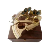 Sextant în cutie de lemn 15cm VVL
