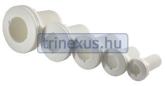 Vízkivezető testen át fehér 1/2 col, 21,3 mm LIN