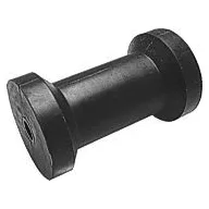 Roată față remorcă neagră pătrată 100 mm LIN