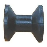 Roată față remorcă neagră pătrată 75 mm LIN