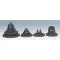 Clopot de evacuare Bovden negru lat 68 mm LIN