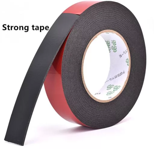 Bandă adezivă impermeabilă față-verso roșu 30mm x 10m