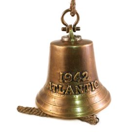 Clopot de barcă din cupru antichizat 22,5 cm VVL