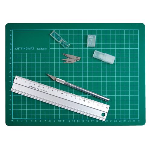 Hobby clipboard- riglă- punct de ac cu set de bisturiu VVL