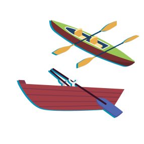 Barcă, caiac, canoe